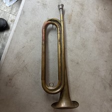 Ludwig Bugle Vintage Brass Instrument with Mouthpiece