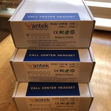 Wantek A600 Call Center Headset 3 Total