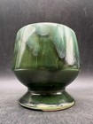 Vintage Brush McCoy Style Green Drip Glaze Art Pottery Pedestal Planter — photo 7