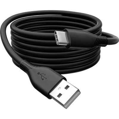 System-S - Cavo 2 m metri mini USB dati e ricarica con spina a gomito
