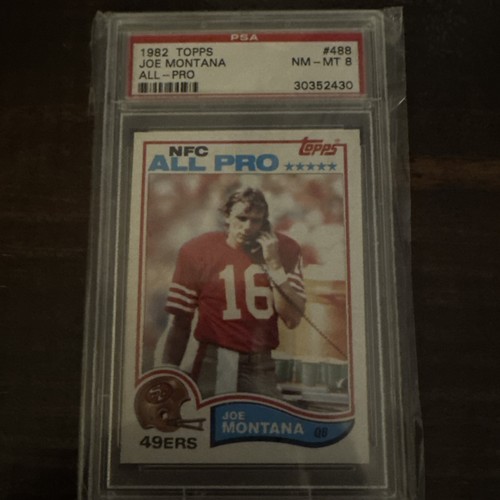 Topps 1982 Joe Montana All-Pro #488 San Francisco 49ers PSA 8