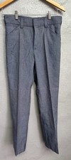 Vintage 60s Penneys Towncraft dress pants boys size 12 blue Retro