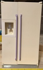 Vtg Tyco Kitchen Littles Barbie Size Refrigerator W/food, Drinks,Ice Maker,ice