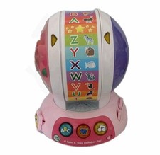 LeapFrog Sing  Spin Alphabet Zoo Color Changing Music ABCS Animals Pink White