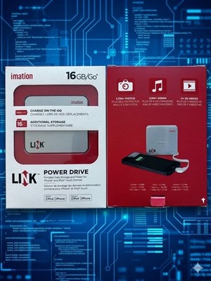 Imation Link Power Drive 16GB and Portable Charger