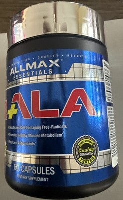 ALLMAX   ESSENTIALS   R-+ALA    60. CAPSULES.   EXP 9/2026