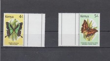Schmetterlinge Kenia Mi Nr 425-26 postfrisch