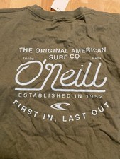 O NEILL MENS MOVES T SHIRT OLIVE SIZE LARGE NWT