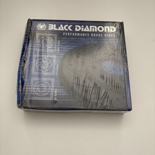 Dischi freno posteriori scanalati diamantati neri per Ford Fiesta Mk7 1.6 ST180 (12 in poi)