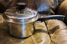 Lustre Craft 3-quart Sauce Pan 3-ply 18-8 Stainless Steel w/ Lid Made In USA