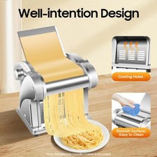 Commercial 110V Electric Dough Roller Sheeter Automatic Noodle Machine 6 Gear