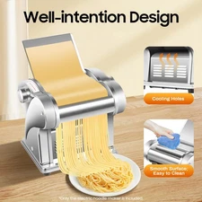 Commercial 110V Electric Dough Roller Sheeter Automatic Noodle Machine 6 Gear
