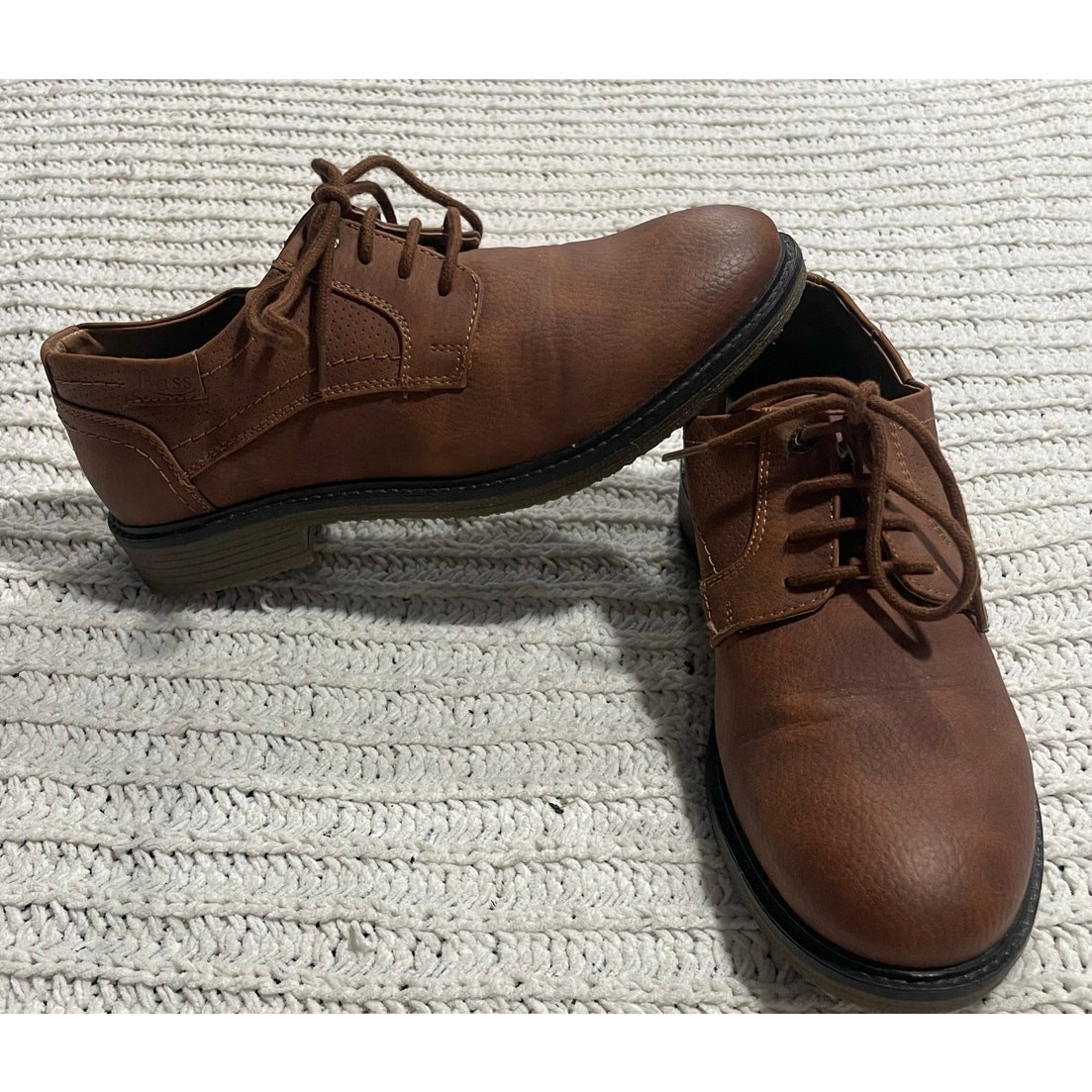 SAOLA Scarpe stringate Oxford casual vintage G. H. Bass uomo 9 5 marrone 713227 BRTN suola gomma