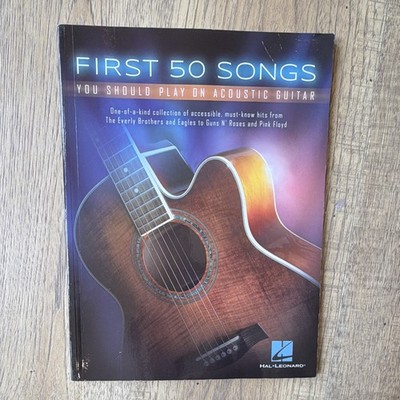 Hal Leonard First 50 Songs You Should Play on Acoustic Guitar Songbook Pop Rock