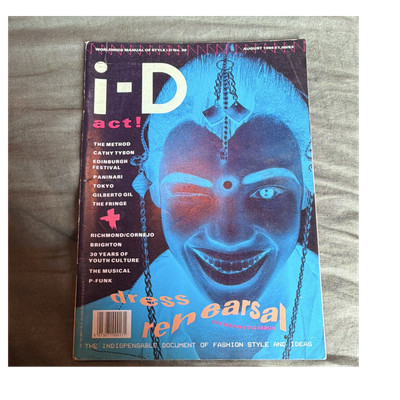 i-D Magazine Issue 39 Aug 1986 Fashion/Style Cathy Tyson Illustrated