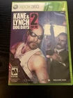 Kane & Lynch 2 Dog Days Xbox 360 CIB Complete Tested Original Case Manual