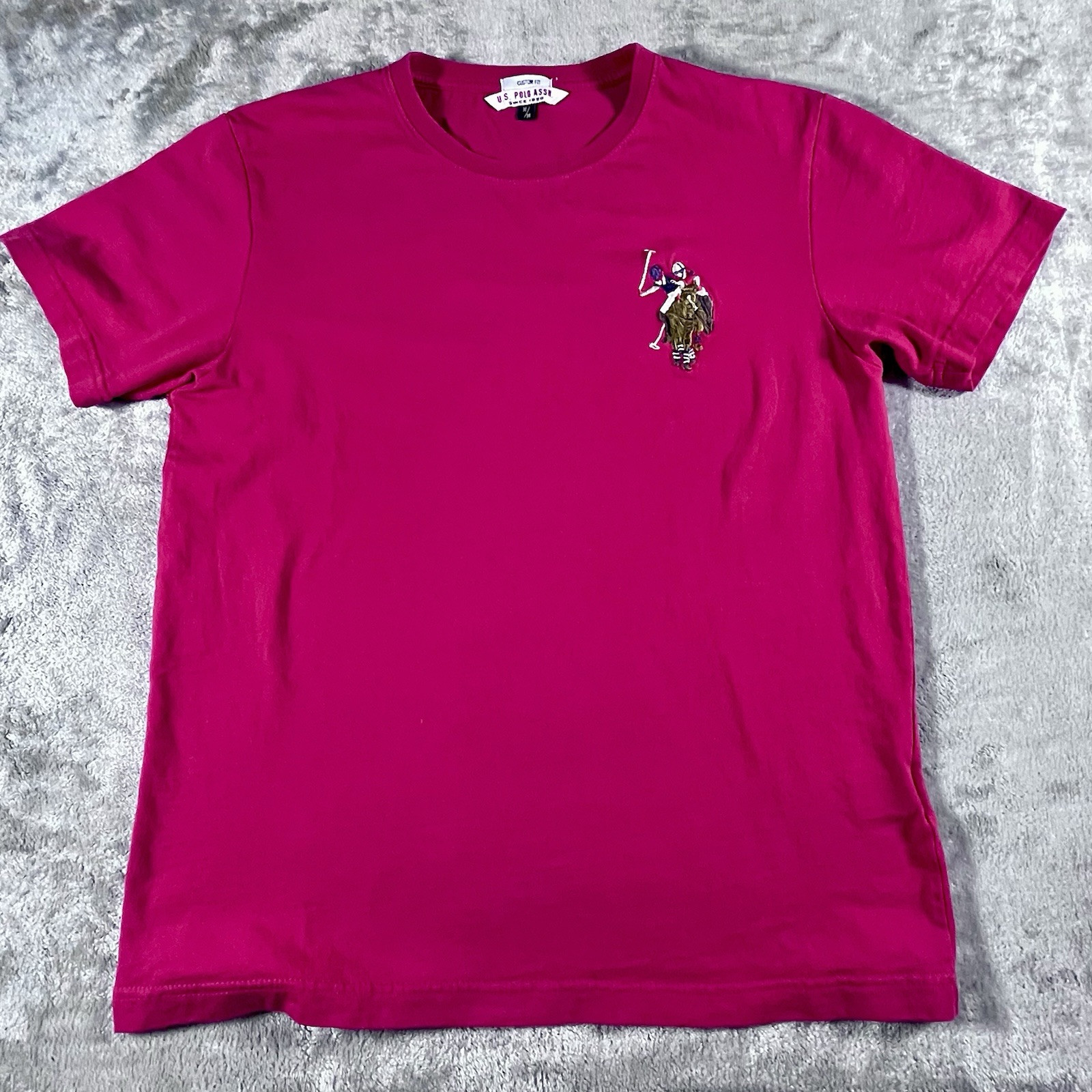 U.S. Polo Assn. Embroidered Red T-Shirt Size Medium