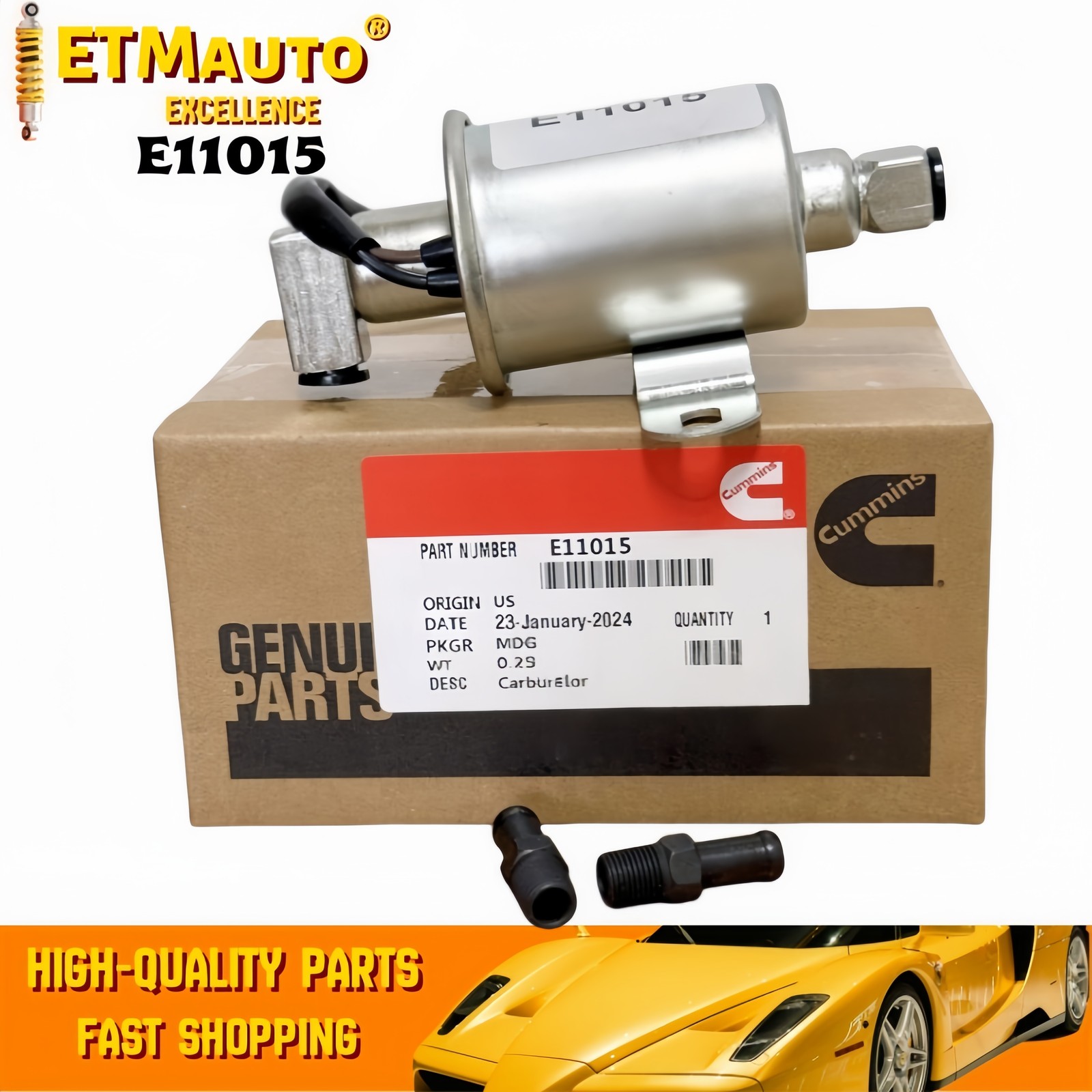 149-2620 Electric Fuel Pump 4-7 Psi E11015
