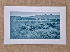 Achille Formis Sul Ticino Lombard River Landscape 1900 Print