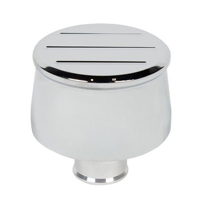CJ Classics Oil Cap Ball Milled Chrome Aluminum Push-In