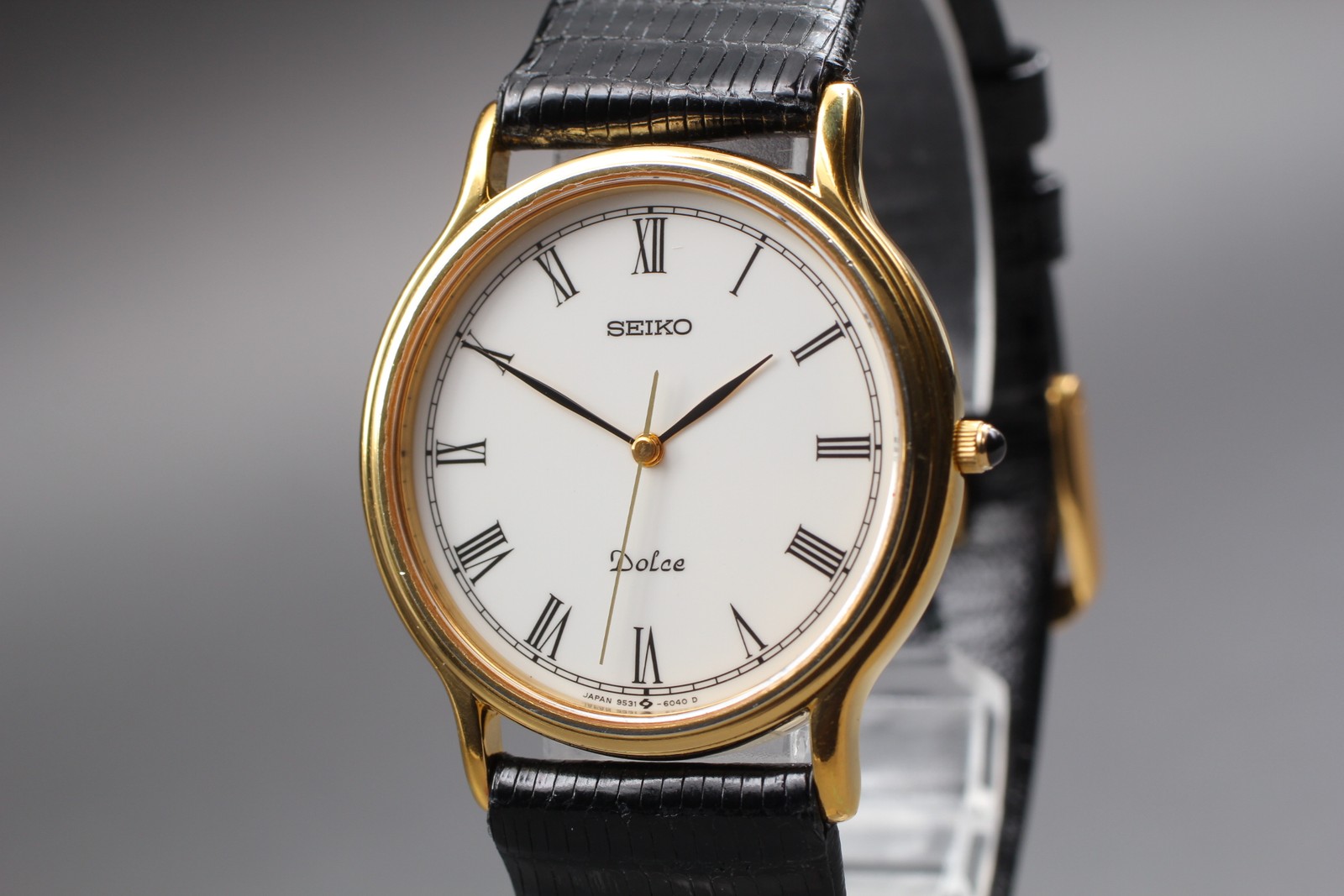 HAQ Dolce Watch Roman 9531-6030 1989 Quartz Vintage Mens JAPAN From Gold Seiko - VintageWatches.PK HAQ Dolce Watch Roman 9531-6030 1989 Quartz Vintage Mens JAPAN From Gold Seiko - vintagewatches.pk