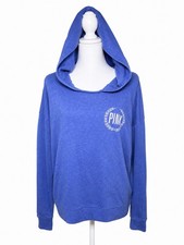 Victoria's Secret PINK blue pullover hoodie Size: M