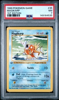 英語版初期　Magikarp 1st Edition shadowless Magikarp 035/102 Base Set (Shadowless) Regular for sale online | eBay