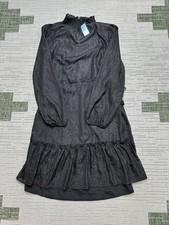 Loft Dress Womens Xs Black Petite Black Blouson New 