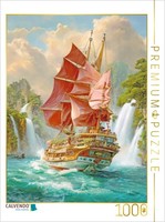 Calvendo Puzzle Steampunk Sailboats | 1000 Pieces, Finished Size 25.2 × 18.9 In