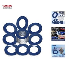 25-PCS 90430-12031 M12 Oil Drain Plug Gasket Washer Crush Seal - Aluminum Cr...