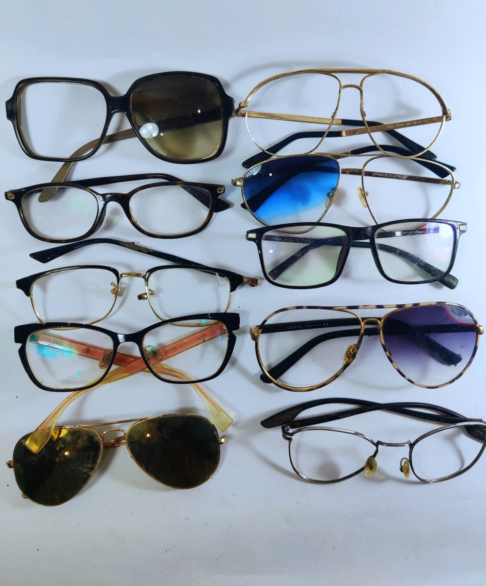 Designer Sunglasses Lot of 10–Gucci, Prada, Ray-Ban, Fendi, Tom