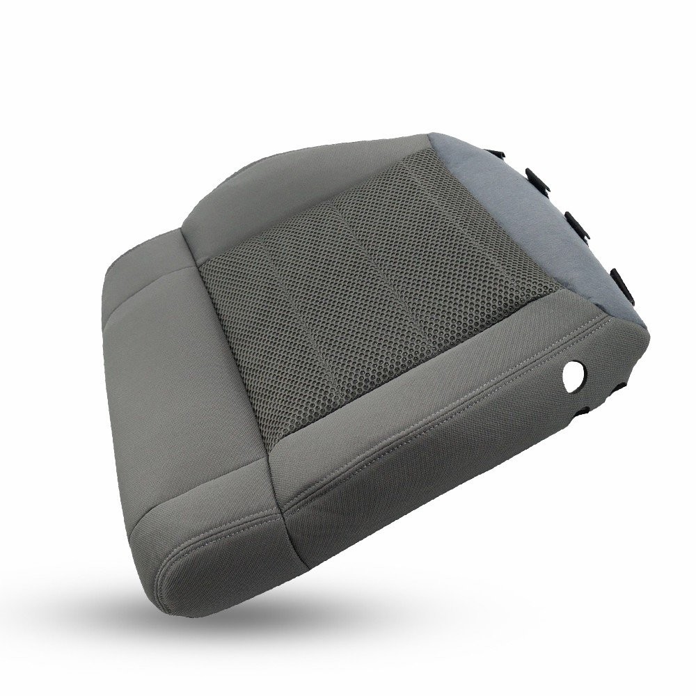 Front Left Driver Bottom Cloth Seat Cover For 2007-10 Jeep Wrangler Sahara Gray thumbnail 11