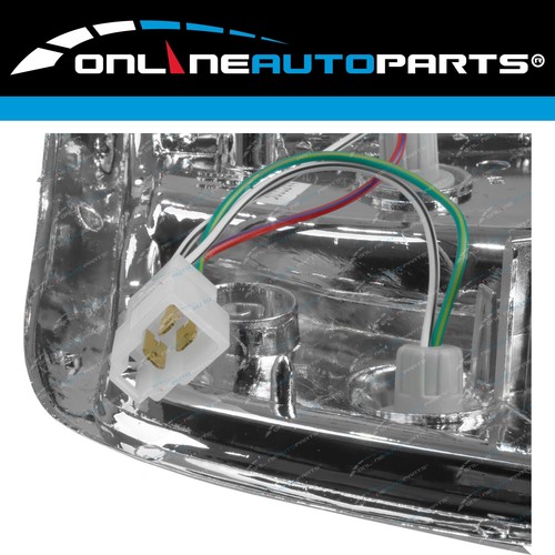 LH+RH Chrome Corner Lights Pair for Toyota Hilux LN85 RN85 4cyl 2.4L 1991-1997 - Picture 3 of 3