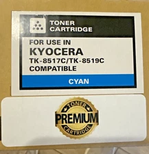 New Kyocera compatible;  TK-8517C; TK8519C ; Cyan; SEALED; toner cartridge