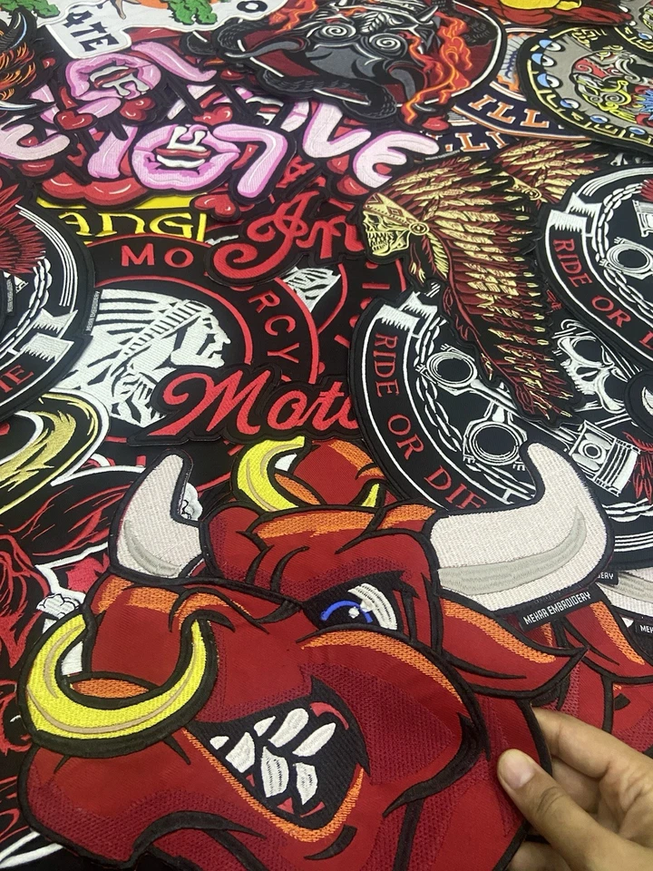 125 pcs 12" Big Patch lot Random Mix Iron on Patches Fashion Embroidered Patch - Image 4 of 4