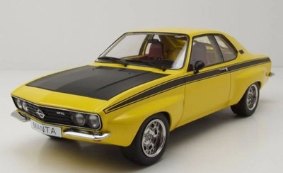 MODELCAR,OPEL Manta A Irnscher 1974 Yellow and Black, 1/18