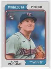 2023 Topps Heritage Louie Varland Rookie Minnesota Twins #46