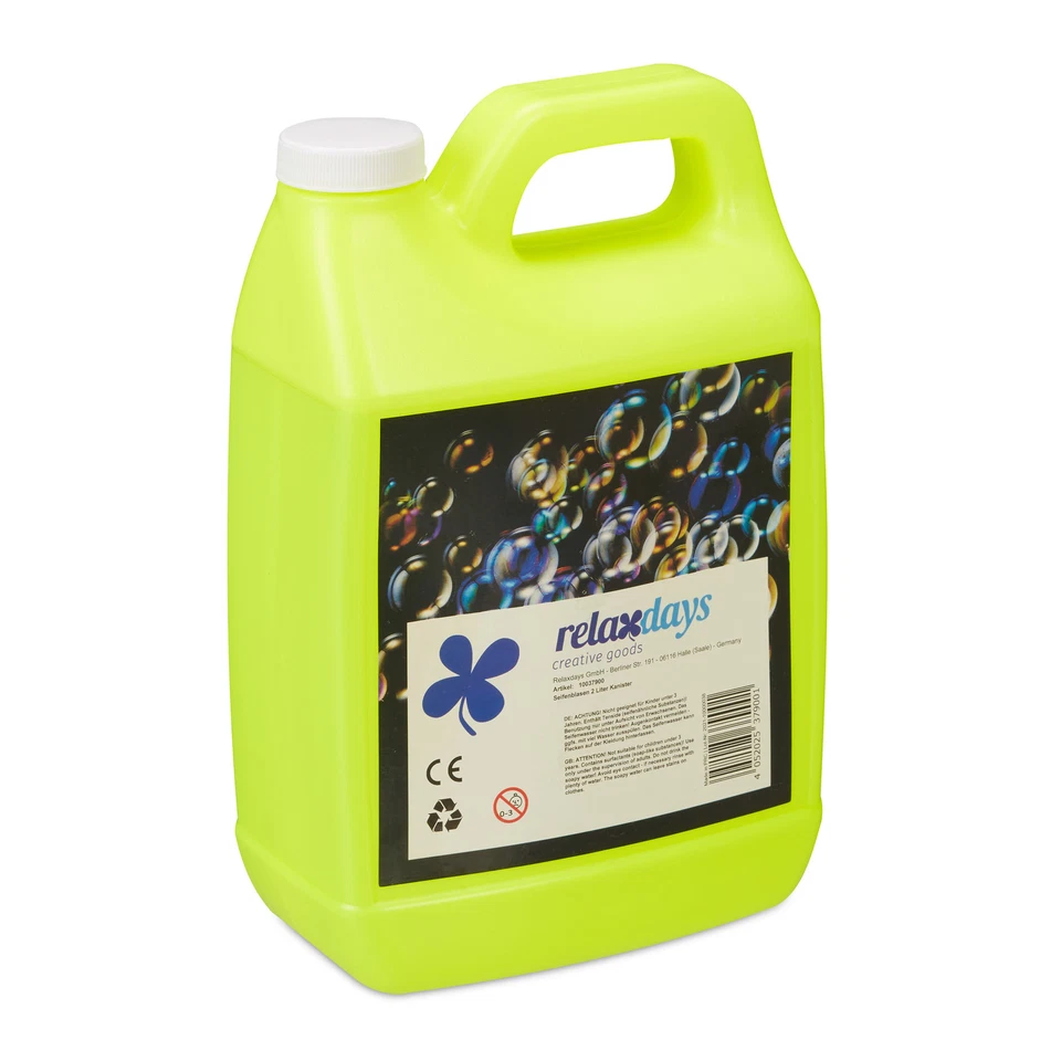 Seifenblasen nachfüllkanister Seifenblasenlösung 2 Liter Seifenblasen Kanister