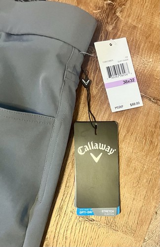 Callaway Stretch Classic Golf Pants Polyester Quiet Shade Mens 38x32 Golfer - Picture 2 of 7
