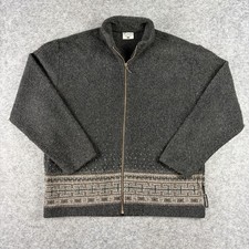 Vintage Columbia Sweater Nordic Wool Blend Full Zip Made In USA Women’s Small