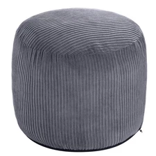 Pouf Ottoman Foot Stools Ottoman with Foam Small Corduroy Ottomans for Living...
