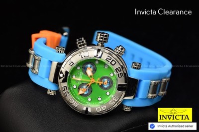 EXTREME Rare Invicta Subaqua Men PUPPY EDITION Chrono Blue SWISS Made Watch