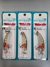 3-Reef Runner Mini Rip Green Perch  100-09 Trolling, Casting lure  3 PACK