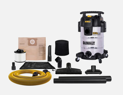 DEWALT Stealthsonic 8 Gallon Wet Dry Shop Vac Stainless 4.0 HP Accessories NEW
