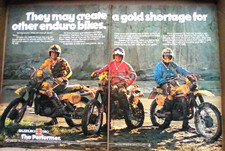 Publicité moto Suzuki PE-400, 250 et 175 1980 - 2 pages