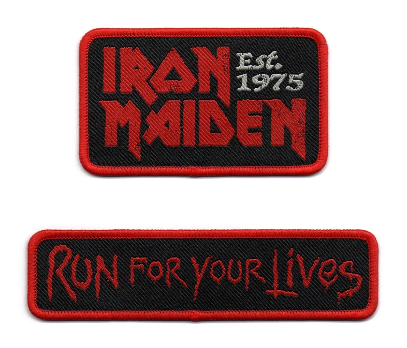 Iron Maiden Patch - Run For Your Lives 2026 Tour Patches Logo Est 1975