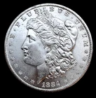 US 1884 O Filled O Morgan Silver Dollar BU Rare Die Variety New Orleans $1.00