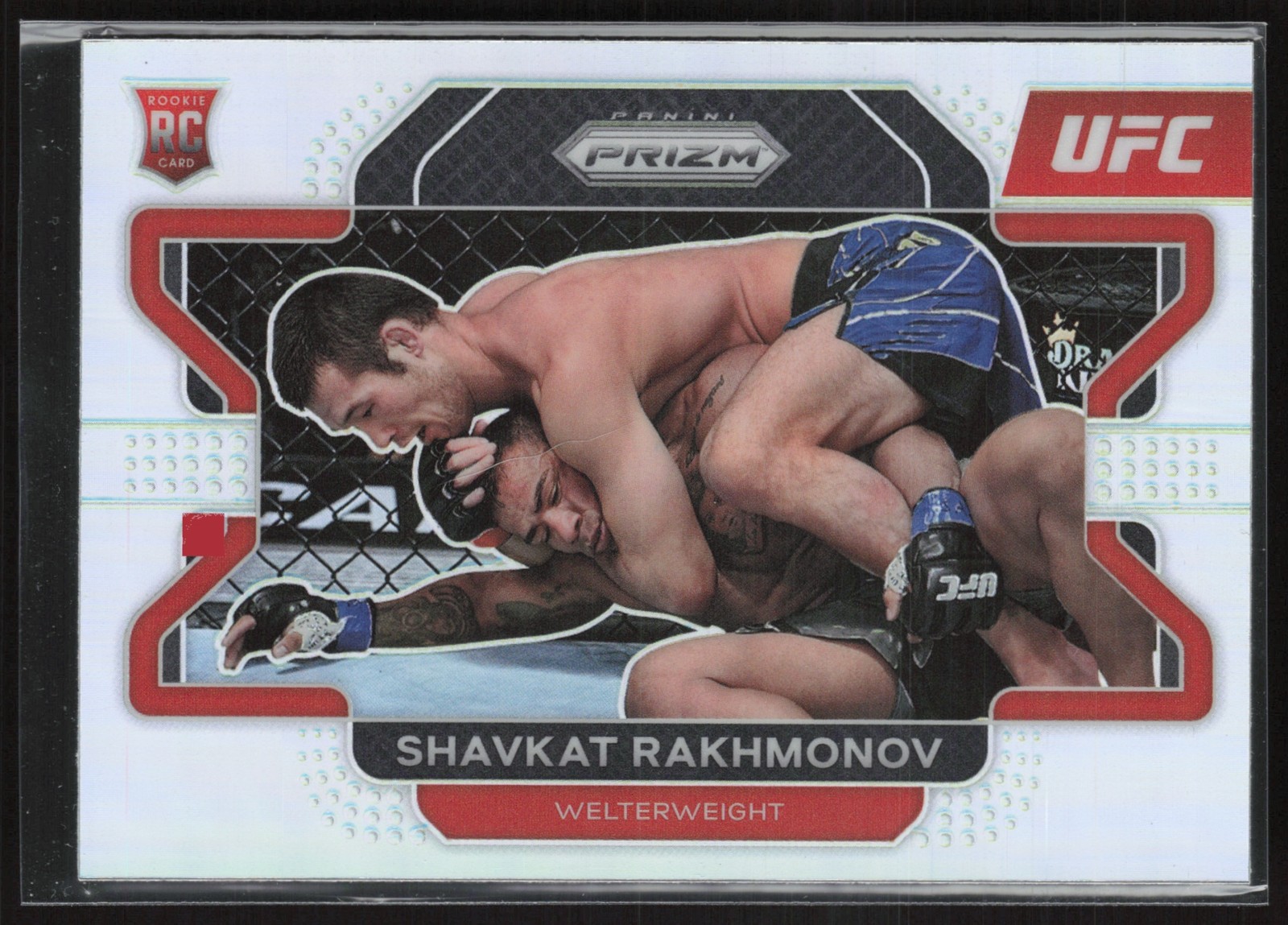 2022 Panini Prizm UFC Shavkat Rakhmonov Silver #80 RC
