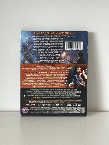 Pumpkinhead 4K UHD + Blu Ray Scream Factory + Slipcover OOP - Picture 2 of 3