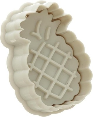 Lot of 6 Ateco Pineapple Plunger Cutters, 2x2 in, Spring-loaded Handle